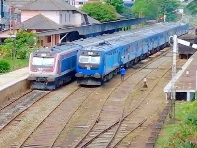 Gampola railway station from the Royal Blu hotel
